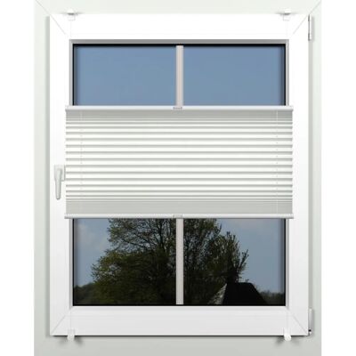 INDEKO Einfach Weiß Maßgefertigte Plissees - 220cm x 116cm INDEKO Einfach Weiß Maßgefertigte Plissees - 220cm x 116cm