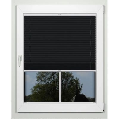 INDEKO einfache Plissees - Plissees, schwarz, 90cm x 220cm INDEKO einfache Plissees - Plissees, schwarz, 90cm x 220cm