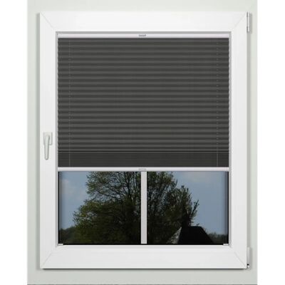 INDEKO Superior Plissee - 220cm, Grau, Energiesparend INDEKO Superior Plissee - 220cm, Grau, Energiesparend