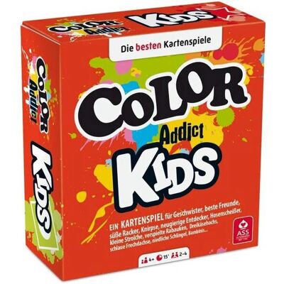 AGM Color Addict - Juego de Cartas para Niños - Colorido, 110 Cartas - 2-6 Jugadores AGM Color Addict - Juego de Cartas para Niños - Colorido, 110 Cartas - 2-6 Jugadores