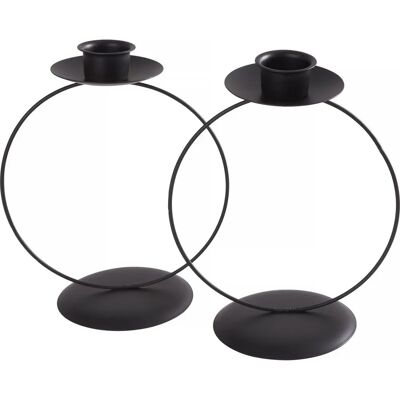 VBS - Moora - Schwarz - Ø12 cm - Candle Holder VBS - Moora - Schwarz - Ø12 cm - Candle Holder