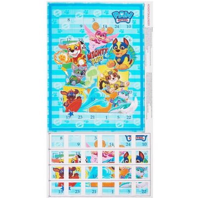 Paw Patrol - Mighty Pups - Adventskalender-Stoffpanel Paw Patrol - Mighty Pups - Adventskalender-Stoffpanel