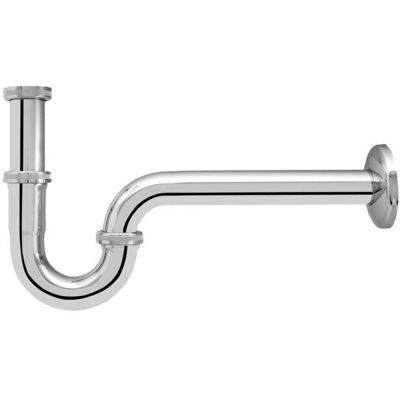 ASW verchromter Röhrengeruchsverschluss 100146 Verstellbar 120mm 250mm Auslass ASW verchromter Röhrengeruchsverschluss 100146 Verstellbar 120mm 250mm Auslass
