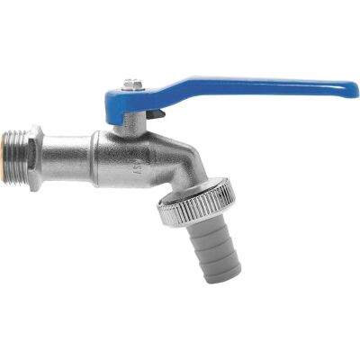 ASW 422508 Messing Kugel-Auslaufventil - Schlauchverschraubung - Blau ASW 422508 Messing Kugel-Auslaufventil - Schlauchverschraubung - Blau