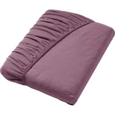 ESTELLA Lenzuolo sopra in cotone - Aubergine - Dimensione standard ESTELLA Lenzuolo sopra in cotone - Aubergine - Dimensione standard