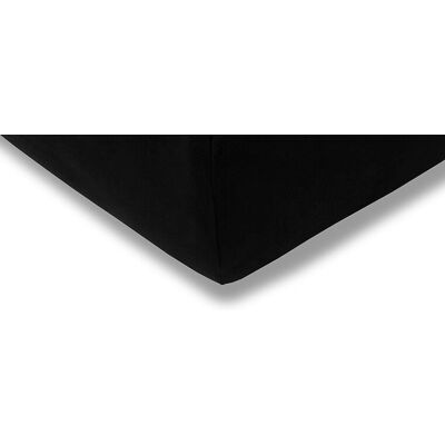 Estella Spannbettlaken - Baumwolle, Schwarz, 140-160cm x 200cm, 3 Varianten - Bettlaken Estella Spannbettlaken - Baumwolle, Schwarz, 140-160cm x 200cm, 3 Varianten - Bettlaken