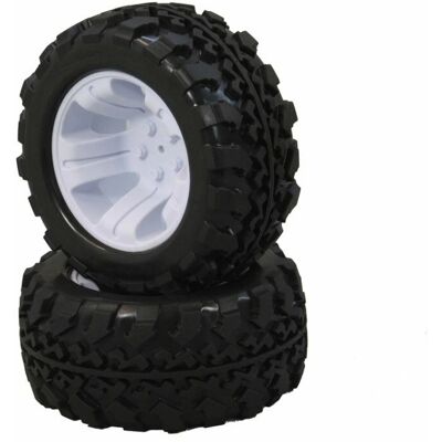 Jamara 505115 Weißes RC-Auto Reifen und Felgen - RC Modellteil/Zubehör Jamara 505115 Weißes RC-Auto Reifen und Felgen - RC Modellteil/Zubehör