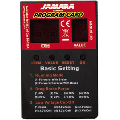 Jamara - CR 60+80+150A - RC - Programming card Jamara - CR 60+80+150A - RC - Programming card