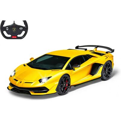 Voiture RC Lamborghini Aventador SVJ de Jamara - Échelle 1:14 - Orange - Publicité Voiture RC Lamborghini Aventador SVJ de Jamara - Échelle 1:14 - Orange - Publicité