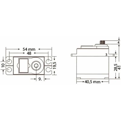 Jamara Q4 Standard Servo - RC Modellteil Jamara Q4 Standard Servo - RC Modellteil