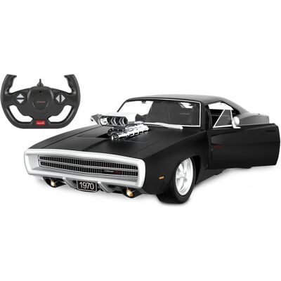 Jamara Dodge Charger R/T 1970 RC Bil - 1:16, svart, ljus & ljud Jamara Dodge Charger R/T 1970 RC Bil - 1:16, svart, ljus & ljud