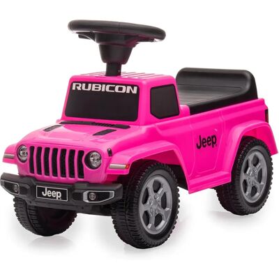 Jamara Jeep Gladiator Rose Jouet Sonore - Pousse et Tire - Publicité Jamara Jeep Gladiator Rose Jouet Sonore - Pousse et Tire - Publicité