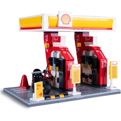 CaDA Shell Gas station - Building Set - 305 Pieces CaDA Shell Gas station - Building Set - 305 Pieces