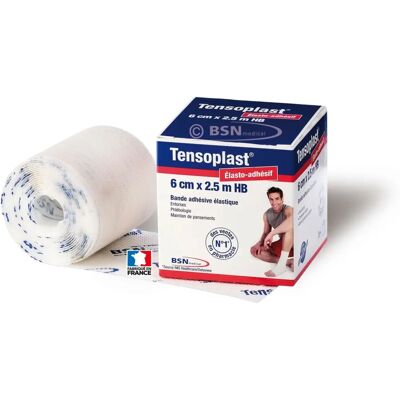 Bandage élastique Tensoplast - Blanc - 6cm x 2,5m - Publicité Bandage élastique Tensoplast - Blanc - 6cm x 2,5m - Publicité