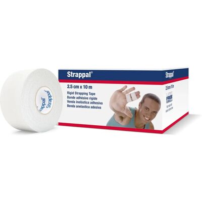 Fasciatura adesiva elastica Essity Italy Spa Strappal 2,5cmx10m bianca Fasciatura adesiva elastica Essity Italy Spa Strappal 2,5cmx10m bianca