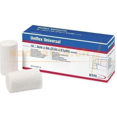 BSN UNIFLEX Universalbinde - 10cm x 5m, Weiß - Medizinische Qualität BSN UNIFLEX Universalbinde - 10cm x 5m, Weiß - Medizinische Qualität