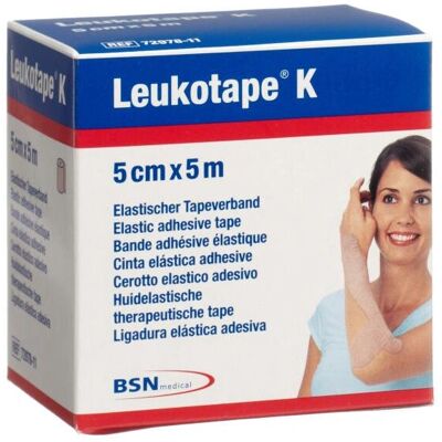 BSN Medical Leukotape K Ondersteuningsverband - Elastische Elastische 5x5 cm BSN Medical Leukotape K Ondersteuningsverband - Elastische Elastische 5x5 cm