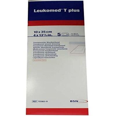 BSN MEDICAL Leukomed T Plus Gennemsigtig Absorberende Sårplaster - 10x35 cm - Pakke af 5 BSN MEDICAL Leukomed T Plus Gennemsigtig Absorberende Sårplaster - 10x35 cm - Pakke af 5