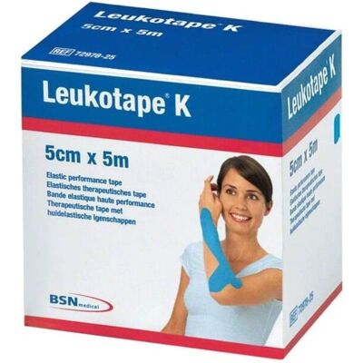 Leucotape K 5mx5cm Azul Claro - Fita Médica Leucotape K 5mx5cm Azul Claro - Fita Médica