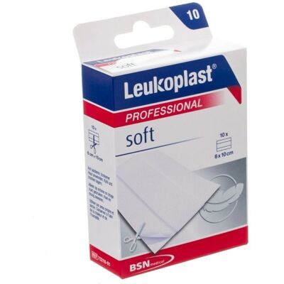 Leukoplast Soft Pansement - Peau sensible - 6 cm x 10 cm - Pansement de premiers secours - Publicité Leukoplast Soft Pansement - Peau sensible - 6 cm x 10 cm - Pansement de premiers secours - Publicité