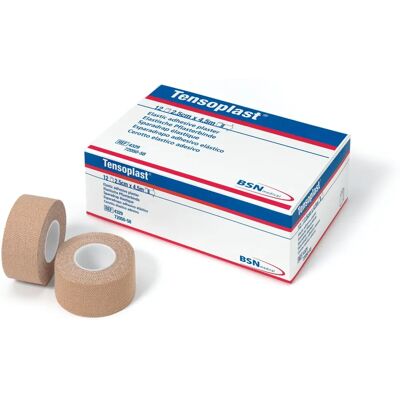 BSN Medical Tensoplast EAB - 2.5cm x 4.5m - 12 Rolls - Elastic Adhesive Bandage BSN Medical Tensoplast EAB - 2.5cm x 4.5m - 12 Rolls - Elastic Adhesive Bandage
