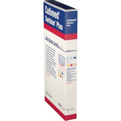 BSN Medical - Cutimed Sorbion Plus Wundauflage - 10x20 cm - 10 St - Cerotto per ferite BSN Medical - Cutimed Sorbion Plus Wundauflage - 10x20 cm - 10 St - Cerotto per ferite