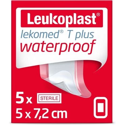 Leukoplast T Plus Cerotto impermeabile - 5x7,2cm, 5 pezzi Leukoplast T Plus Cerotto impermeabile - 5x7,2cm, 5 pezzi