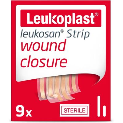 BSN Medical Leukosan Wound Closure Strips Assorted Pack of 9 - Wound Closure Strips BSN Medical Leukosan Wound Closure Strips Assorted Pack of 9 - Wound Closure Strips
