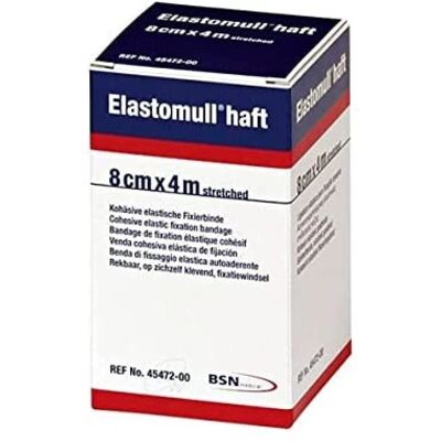 Essity Italy Spa Zelfklevend elastisch verband elastomull haft sterke compressie 8x400 cm Essity Italy Spa Zelfklevend elastisch verband elastomull haft sterke compressie 8x400 cm