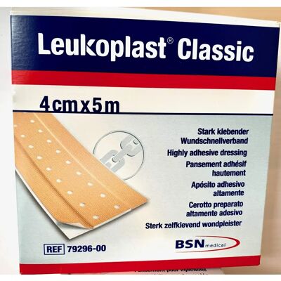 Leukoplast Classic Pflaster 4 cm x 5 m Rolle - Wundschnellverband Leukoplast Classic Pflaster 4 cm x 5 m Rolle - Wundschnellverband