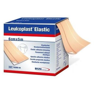 BSN medical Latex Élastique Beige - Bandage Perméable à l'Air et à l'Eau - 6cm x 5m BSN medical Latex Élastique Beige - Bandage Perméable à l'Air et à l'Eau - 6cm x 5m