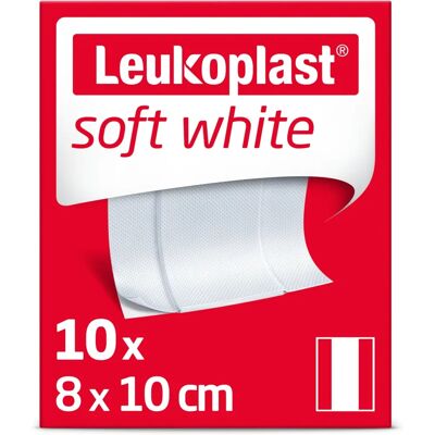Leukoplast Soft White 1m x 8cm - Traspirante, Pelle sensibile Leukoplast Soft White 1m x 8cm - Traspirante, Pelle sensibile