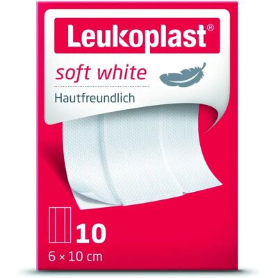 Curativo Leukoplast Soft White - 6x10cm - Pack de 10 Curativo Leukoplast Soft White - 6x10cm - Pack de 10