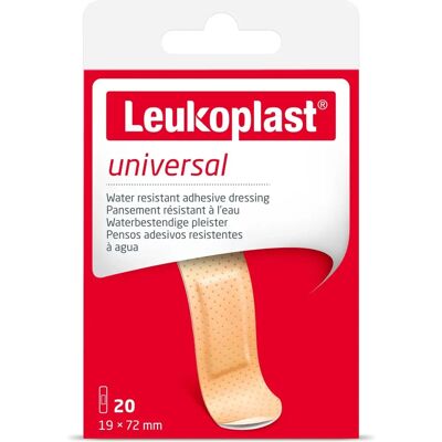 Essity Leukoplast Universal 19x72 mm - Bandages médicaux - Publicité Essity Leukoplast Universal 19x72 mm - Bandages médicaux - Publicité