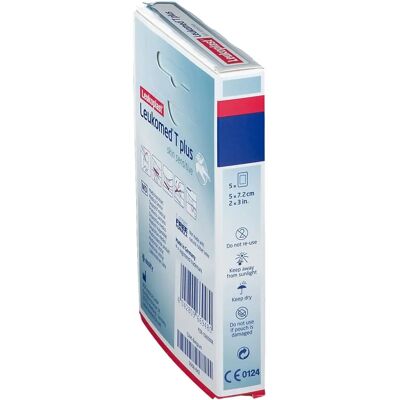BSN Medical Leukomed T Plus Hudfølsom - Plastre 5x7,2cm - Pakke med 5 BSN Medical Leukomed T Plus Hudfølsom - Plastre 5x7,2cm - Pakke med 5