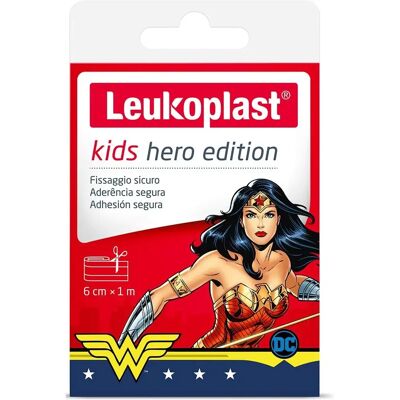 Leukoplast Wonder Woman Curitas Infantiles - 6cmx100cm Leukoplast Wonder Woman Curitas Infantiles - 6cmx100cm