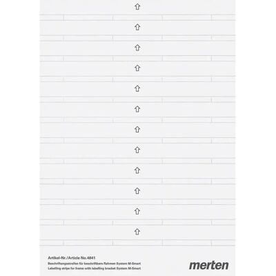 Merten 484100 - Beschriftungsstreifen für Rahmen Merten 484100 - Beschriftungsstreifen für Rahmen