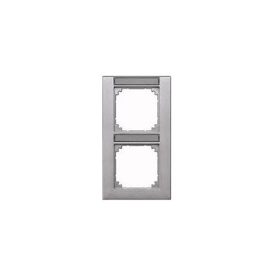 Accessoire pour interrupteur électrique Merten 476260 - Aluminium, 2 modules, avec étiquettes - Publicité Accessoire pour interrupteur électrique Merten 476260 - Aluminium, 2 modules, avec étiquettes - Publicité
