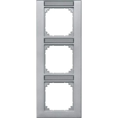 Merten Marke Modell 3-Fach Aluminium Rahmen - Schalterrahmen Merten Marke Modell 3-Fach Aluminium Rahmen - Schalterrahmen