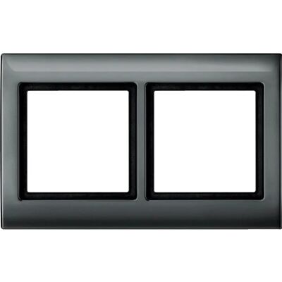Merten 400214 Cadre Gris Foncé - Plaque de Face pour Prises de Courant - Publicité Merten 400214 Cadre Gris Foncé - Plaque de Face pour Prises de Courant - Publicité
