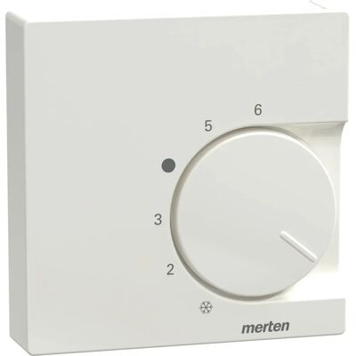 Merten Zentralplatte für Raumtemperaturregler - Weiß Hochglanz - System M Merten Zentralplatte für Raumtemperaturregler - Weiß Hochglanz - System M