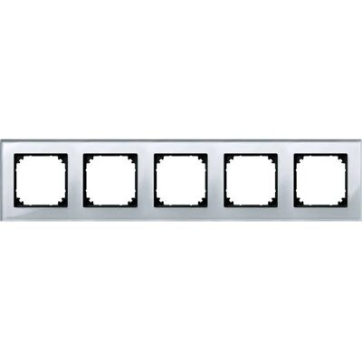 Merten M-PLAN Glasrahmen - Schaltmodul, Silber Merten M-PLAN Glasrahmen - Schaltmodul, Silber