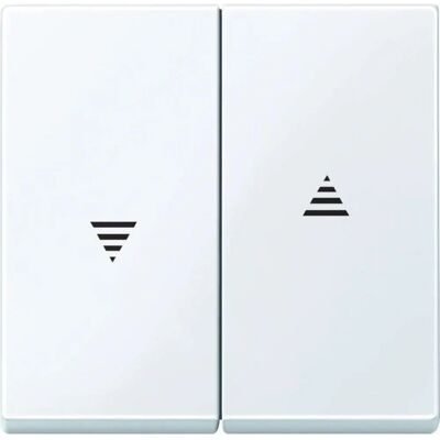 Merten Wippe 2t Jalousie System M glänzend aktivweiß Symbol Pfeile - 432425 - Schalter und Steuerungselemente Merten Wippe 2t Jalousie System M glänzend aktivweiß Symbol Pfeile - 432425 - Schalter und Steuerungselemente
