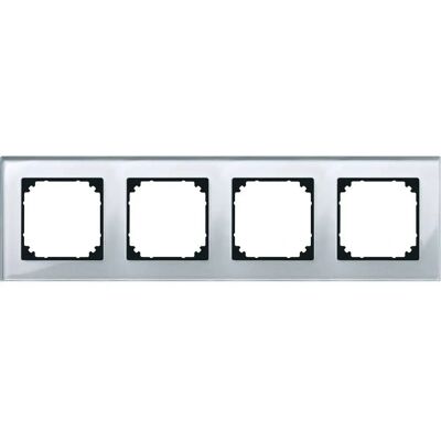 Merten 489460 - Rahmen Glas 4f.diam/si waage/senkrecht - Schalterrahmen Merten 489460 - Rahmen Glas 4f.diam/si waage/senkrecht - Schalterrahmen