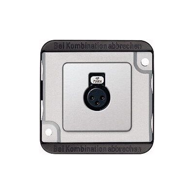 Merten XLR-Steckdose Silber - Audio-Stecker, Unterputz, 3-polig Merten XLR-Steckdose Silber - Audio-Stecker, Unterputz, 3-polig
