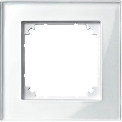Marco de Pared Merten - Vidrio Blanco Brillante para Inserción de Dispositivo Marco de Pared Merten - Vidrio Blanco Brillante para Inserción de Dispositivo