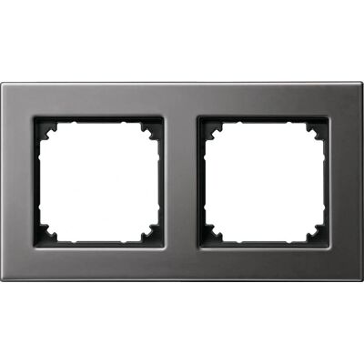 Merten Modell 475214 - Metallrahmen, Rhodiumgrau - Elektrorahmen Merten Modell 475214 - Metallrahmen, Rhodiumgrau - Elektrorahmen