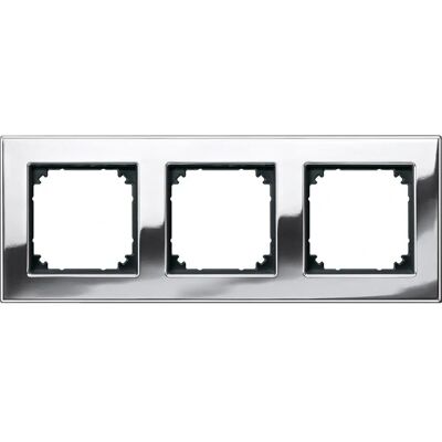 Merten 475339 - Metallrahmen 3f.chrom waage/senkrecht Merten 475339 - Metallrahmen 3f.chrom waage/senkrecht
