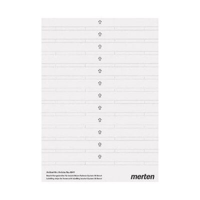 Merten 387100 Weiß Selbstklebendes Etikett - Etikett Merten 387100 Weiß Selbstklebendes Etikett - Etikett