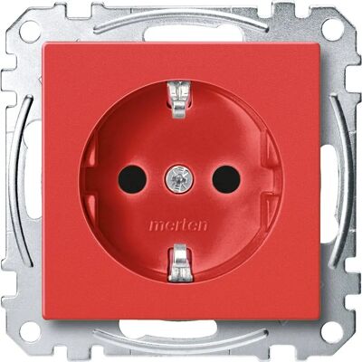 Merten Modèle MEG2300-0306 Système M Prise électrique - Prise rouge rubis - Publicité Merten Modèle MEG2300-0306 Système M Prise électrique - Prise rouge rubis - Publicité